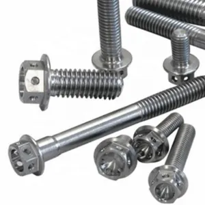 Lớp 4.8 6.8 8.8 10.9 12.9 M21 M19 M14 Hình Lục Giác Đầu Titanium Hex Mặt Bích Bolt