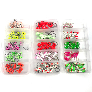 <span class=keywords><strong>OBSESSION</strong></span> Jig Head Set Chất Lượng Cao Vòng Đầy Màu Sắc Dẫn Jig Head Hook Câu Cá Lure Hook Cho Mềm Lure - Product Image 1