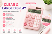 Haute qualité coloré Mini école de calculateur en plastique pour filles papeterie de bureau calculer le prix du produit de coût d'expédition