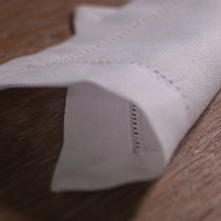 Ensemble de dessous-de-plat et sets de table en lin bohème éco-responsable 3mm, avec ourlet festonné, durable, protection de table, pour cocktails, artisanal de qualité supérieure