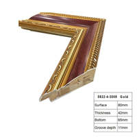 Cadre photo classique baroque en bois massif avec moulures dorées et relief sculpté pour galerie, hôtel, décoration intérieure – Largeurs 45mm, 60mm, 80mm