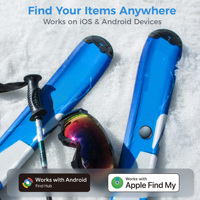 MiLi LiTag Duo : Étui magnétique en plastique, traceur GPS intelligent, localisateur étanche IP65, Air Tag pour Android, localisateur d'objets, pour animaux de compagnie, chiens, portefeuilles