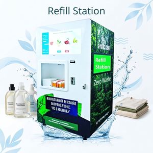 Distributeur automatique réfrigéré intelligent commercial pour snacks et boissons, écran tactile, <span class=keywords><strong>paiement</strong></span> sans espèces, homologué CE, capacité 300-600 - Product Image 3