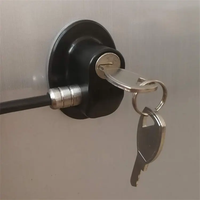 Serrure de réfrigérateur de réfrigérateur en alliage de zinc + ABS de qualité en gros serrure de réfrigérateur magnétique durable