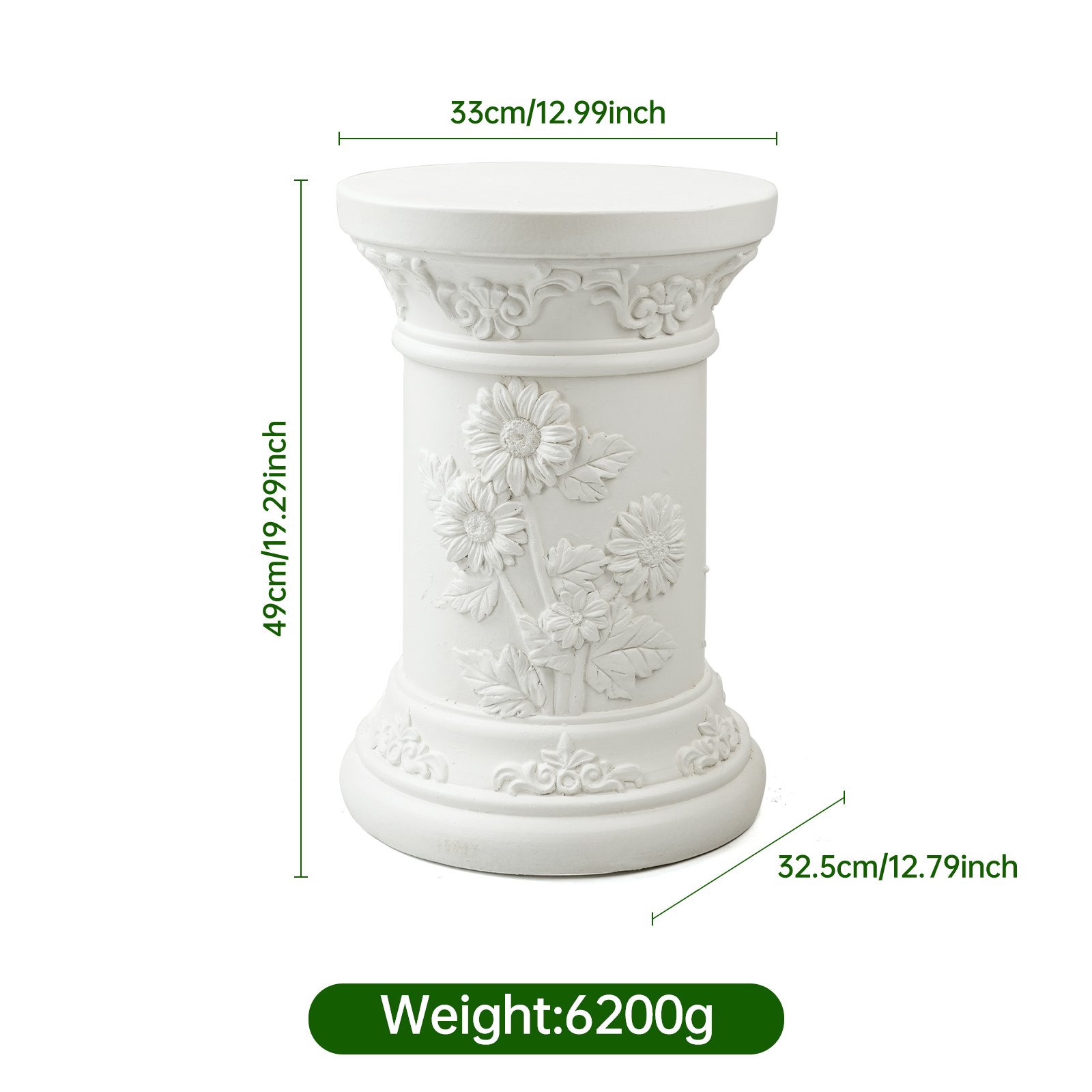 Roman column-daisy