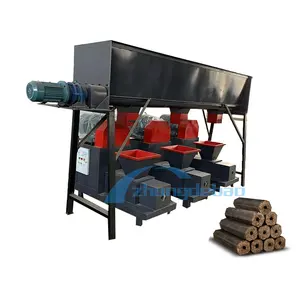 sawdust briquette compression machine 300 kg/h Small Wood Sawdust Charcoal Briquette Making Machine