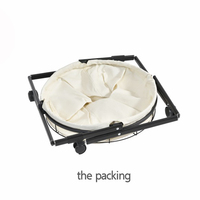 WIREKING 80L Sac en toile pliable Paniers à linge pliables pour vêtements sales Jouets Serviettes Organisateur