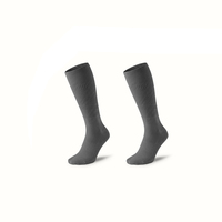 Chaussettes de compression ultra-fines, couleur unie, chaussettes de sport respirantes, adaptées au tennis, à la course à pied et au cyclisme