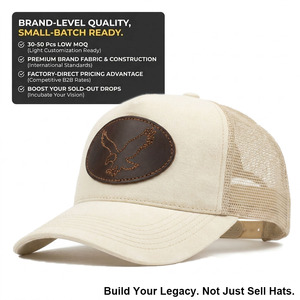Cappelli Trucker Outdoor Personalizzati a 5 Pannelli in Rete Ricamata 3D <span class=keywords><strong>di</strong></span> Alta Qualità con Motivo Foglie Camo e Ricamo a Catena Hunter - Product Image 1