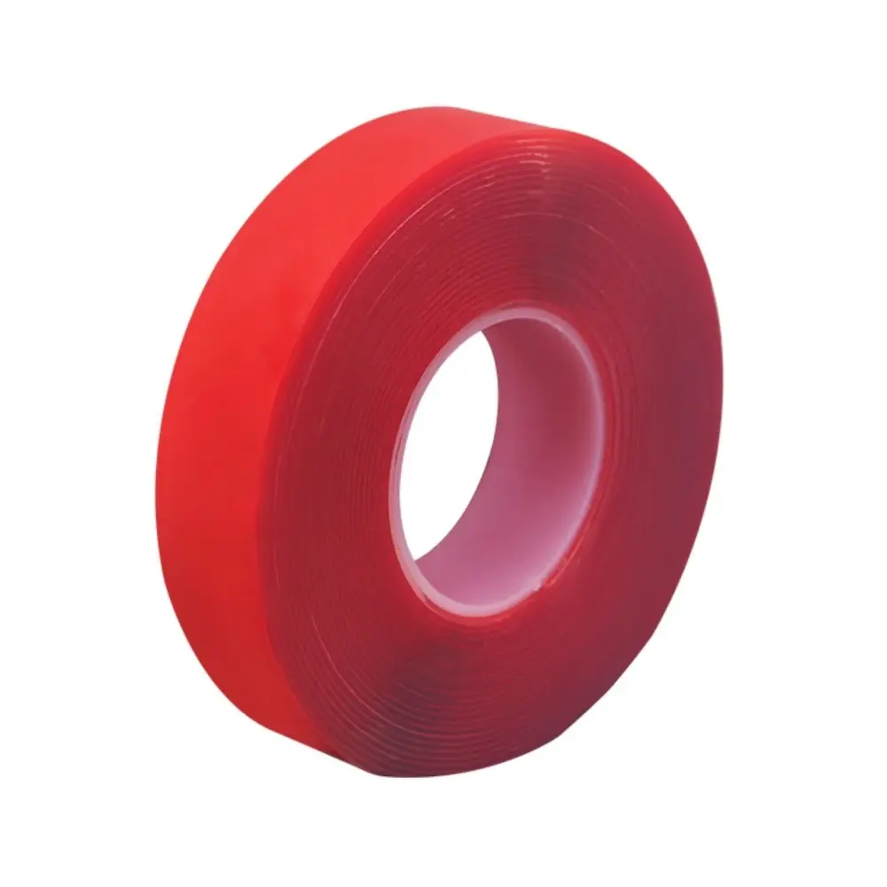 Zware Acryl Sterke Zelfklevende Verwijderbare Herbruikbare Gestanste Stickers Duidelijke Dubbelzijdige Rode Nano Montagetape