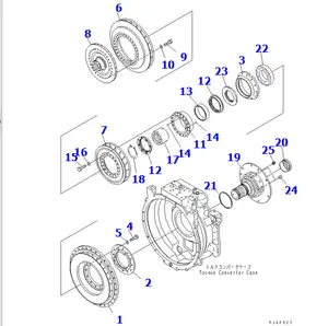 ダンプトラックHD465-7トルクコンバーターサービスキット569-13-05020