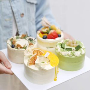 Set di 6 pezzi <span class=keywords><strong>teglia</strong></span> rotonda da 4 pollici in Silicone antiaderente stampi da <span class=keywords><strong>forno</strong></span> per cuocere pentole riutilizzabili in Silicone Mini stampi per torte - Product Image 5