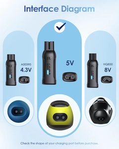 Adaptador de Carga Mini Tipo-C de 5V para Afeitadoras QP1924/QP2724/QP2834/QP4530/ <span class=keywords><strong>con</strong></span> Indicador de Carga - Product Image 2