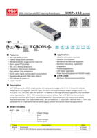 Alimentation à découpage ultra-mince Meanwell UHP-350-12 350W 12V AC-DC avec PFC, affichage LED, efficacité de 91%, 29.2A, 90-264VAC