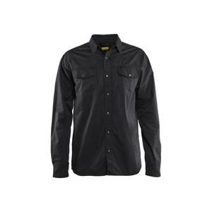 BLAKLADER - 3297113599004XL Camisa de sarga Negro-EAN 7330509480472 CAMISAS DE TRABAJO - Product Image 1