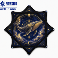 Écharpe carrée personnalisée Flow Star Cloth Prop avec impression réactive aux UV pour soirée en club