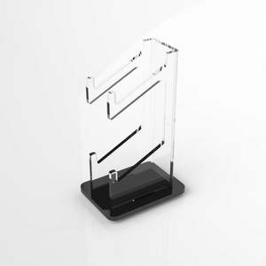 Soporte de exhibición personalizado de 2 niveles para controladores Lucite, soporte de acrílico transparente para <span class=keywords><strong>Xbox</strong></span> Gamepad para <span class=keywords><strong>tienda</strong></span> - Product Image 4