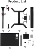 Table de travail professionnelle pour tatouage en acier inoxydable Hadiyah Beauty - Station de travail portable et réglable pour salon
