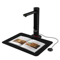 Scanner de documents A3 21MP avec technologie d'aplatissement automatique, interface USB, OCR, SDK, TWAIN, aluminium noir, garantie 1 an, en stock