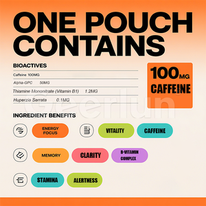 Venta al por Mayor <span class=keywords><strong>de</strong></span> Suplemento <span class=keywords><strong>de</strong></span> Vitamina B con Sabor a Mango, Focus Boost, Sin <span class=keywords><strong>Nicotina</strong></span>, Cafeína, Bolsita Energética - Product Image 4
