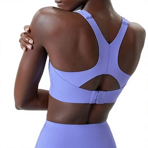 High Quality Adjustable Women High Strength Shockproof <b>Halter</b> Breathable Plus Size Training Running Yoga Fitness Sports <b>Bra</b> - Product Image 2