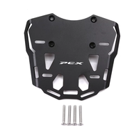 Support de porte-bagages PCX150 en alliage d'aluminium noir et argent pour moto – Support de montage pour amélioration du porte-bagages