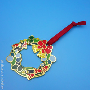 Ornement de Noël en métal émaillé en forme de perroquet, décoration suspendue pour arbre, cadeau - Product Image 4