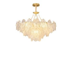 All Copper French Style Chandelier Led <b>Light</b> Round Multi Head For Living Room Bedroom Home Warm Pearl Creative Design - Product Image 2