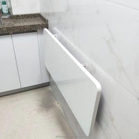 Wandmontierter Klappbarer Holzschreibtisch Schwebendes Wanddesign für Kleine Räume Multifunktionales Aufbewahrungsregal & Hängeschreibtisch für Wohnzimmer