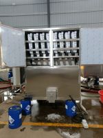 Machine à glaçons automatique de 1, 2, 3 ou 5 tonnes par jour avec bac de stockage de 1000 kg pour usine de transformation alimentaire