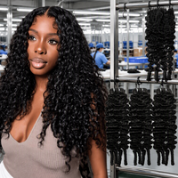 Lots de Cheveux Humains Bouclés Birmans 15A en Gros, Super Double Drawn (SDD), Extensions de Tissage de Cheveux Vierges Bruts en Vrac