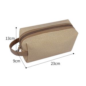 Trousse de Maquillage en Toile Brodé Moderne, Durable et de Haute Qualité, avec Fermeture Éclair, Respirante, Imperméable, Ultra-légère, Pliable et Grande Capacité - Product Image 4