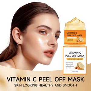 Mascarilla Facial Peel-Off con Vitamina C de 120g, con Cúrcuma y Ácido Kójico, para una Limpieza Profunda e Iluminación de la Piel - Product Image 6