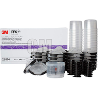 Système de godets de peinture jetables à alimentation par gravité 600 ml, série 2.0 en PP/PE pour pistolet de pulvérisation, idéal pour l'automobile et le travail du bois