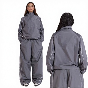 ชุดกีฬาฤดูใบไม้ผลิขายส่ง ลายเสือดาว สไตล์ลำลอง เสื้อแขนยาวติดกระดุม คอปก แยกชิ้น กระโปรงผ่าข้าง กางเกงรัดรูป - Product Image 2