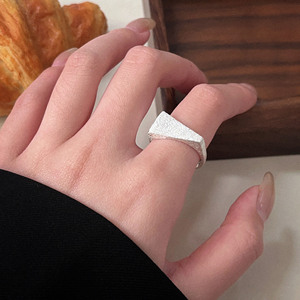 Yinruitai S925 Sterling Silver Geometric <b>Ring</b> For Women Everyday Wear - Product Image 1
