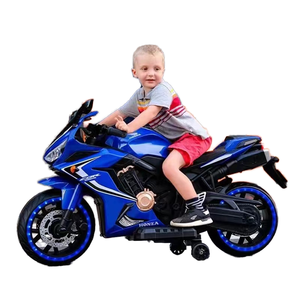 دراجات نارية كهربائية للأطفال بمحركين مزدوجين مع مقبض يدوي وإضاءة رائعة، سيارات ألعاب بالجملة مصنوعة من البلاستيك - Product Image 1