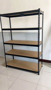 Metal <b>Adjustable</b> Anti-Rust Boltless Heavy Duty Industrial Shelving Racks 175KG Capacity for Garage Warehouse Storage - Product Image 5