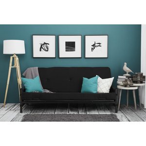 Sofá Cama Convertible Plegable de Tela, Moderno y Cómodo, para Sala de Estar, Doble, Negro, Estilo Diván, OEM/ODM - Product Image 6