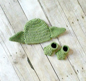 Crochet <span class=keywords><strong>Yoda</strong></span> Beanie Lightsaber Stars <span class=keywords><strong>Wars</strong></span> Boutique Vestiti Del Bambino Vestiti set di vestiti baby <span class=keywords><strong>yoda</strong></span> - Product Image 3