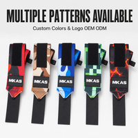 Attelle de poignet ajustable en nylon avec trou pour le pouce et logo personnalisé MKAS, support de poignet pour la musculation, la gym et le cross-training, pour hommes et femmes
