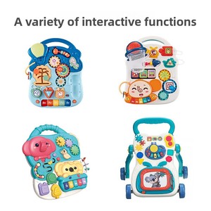 Porteur bébé en plastique multifonctionnel et éducatif pour enfants, réglable, musical, avec système anti-basculement et fonction coulissante - Product Image 3