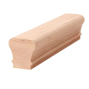 Việt Nam mới hàng đầu rắn sồi đỏ tay vịn cho cầu thang & ban công truyền thống OEM/ODM lan can bằng gỗ - Product Image 1