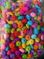 Perles Acryliques en Gros 500g, Grandes Perles à Trou Chaudement Vendues pour Décoration de Salon et Cheveux d'Enfants