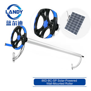 Enrouleur de bâche de <span class=keywords><strong>piscine</strong></span> électrique 12V solaire LANDY, anti-rouille, mural, en acier inoxydable, avec fonction de nettoyage de <span class=keywords><strong>piscine</strong></span> - Product Image 1