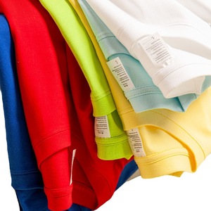 T-shirt d'été en coton pour homme, coupe ample et oversize, sans col, à épaules tombantes, 260g, anti-humidité, manches courtes - Product Image 5