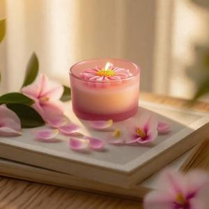 Ensemble cadeau premium de bougies en cire de soja parfumées écologiques en forme de petite marguerite colorée pour fête et mariage - Product Image 2