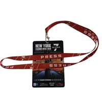 Expédition rapide en 1 à 3 jours, impression couleur personnalisée en usine, badge d'identification VIP pour événements avec cordon