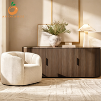 Sofa Ruang Tamu Bergaya, Kursi Sofa Barrelback Tunggal, Bantal Empuk Nyaman, Bahan Ramah Lingkungan, Perabot Ruang Tamu