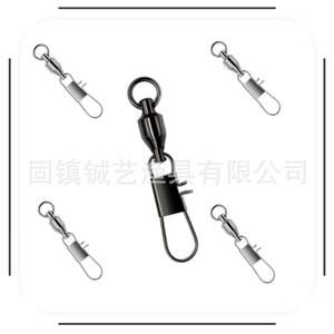 Mousqueton pivotant de type B, nickelé, à connexion rapide pour accessoires de pêche - Product Image 2